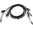 Кабель ATEN монитор+клавиатура+мышь USB+аудио, HDMI+USB A-Тип+2xRCA= HDMI+USB B-Тип+2xRCA, Male, опрессованный, 1.8 м, черный 2L-7D02UH 1