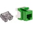 Модуль Keystone LANMASTER RJ45, неэкранированный, кат.6, без шторки, 180 градусов, зеленый LAN-OK45U6/180N-GN 2