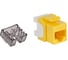 Модуль Keystone LANMASTER RJ45, неэкранированный, кат.6, без шторки, 180 градусов, желтый LAN-OK45U6/180N-YL 2