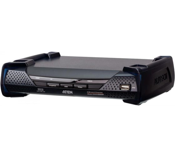 Удлинитель ATEN 2K DVI-D Dual Link KVM с доступом по IP и двумя слотами SFP (приемник) KE6920R-AX-G
