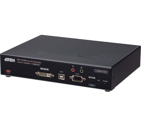 Удлинитель ATEN DVI-I KVM с доступом по IP и Интернет с поддержкой одного дисплея (передатчик) KE6900AiT-AX-G