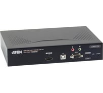 Удлинитель-передатчик ATEN KVM USB HDMI+AUDIO+RS232, 10км при прямом подкл через SFP/неогранич.при подкл через LAN, GigabitEthernet (TCP/I KE8952T-AX