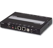 Удлинитель ATEN IP KVM шлюз/extender, KVM+RS232+AUDIO HDMI+USB, управл. по IP, Rackmount/Desktop, 2x10/100/1000 Base-T, с KVM-шнуром USB 1 CN9850-AT-G