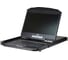 Переключатель ATEN KVM CL3108NX 8-портовый укороченной глубины, Single Rail, с широкоэкранным ЖК-дисплеем и интерфейсами PS/2-USB, VGA CL3108NX-ATA-RG 1