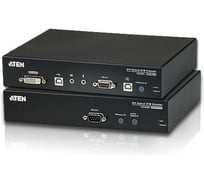 Удлинитель ATEN KVM USB, DVI-D+AUDIO+RS232, 600 м., оптич.волокно одномод./singlemode 1310/1550нм, DVI-D+2xMINIJACK+DB9+LС+2xUSB А-Тип+2xUS CE680-AT-G