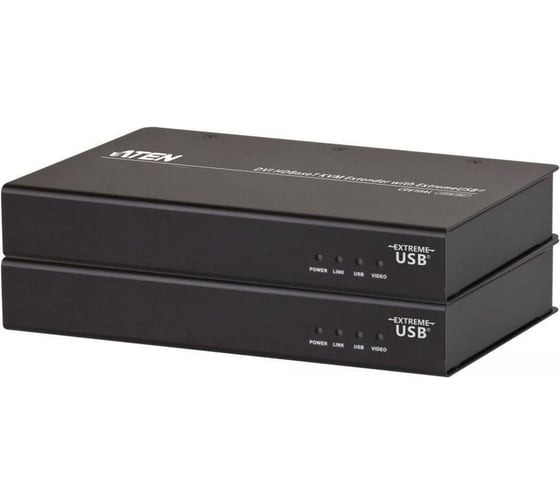 Удлинитель ATEN KVM USB, DVI Single Link+KBD/MOUSE USB, 100 метр., 1xUTP Cat5e, DVI-D+USB B-тип 3xUSB A-тип, F, с KVM-шнуром USB DVI-D Sin CE610A-AT-G 1