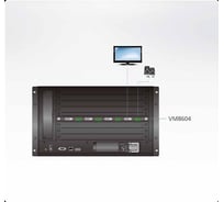 Плата вывода интерфейсная ATEN DVI+AUDIO, 4 внешних выходных/output порта: DVI-D + 5-контактн. клемма VM8604-AT