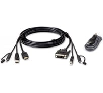 Комплект кабелей ATEN USB, HDMI-DVI-D для защищенного KVM-переключателя (1.8м) 00-01182733