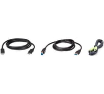 Комплект кабелей ATEN USB, DisplayPort для KVM-переключателя (1.8м) 2L-7D02UDPX3