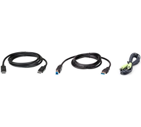 Комплект кабелей ATEN USB, DisplayPort для KVM-переключателя (1.8м) 2L-7D02UDPX3