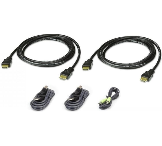 Комплект кабелей ATEN USB, HDMI, Dual Display для защищенного KVM-переключателя (1.8м) 2L-7D02UHX5