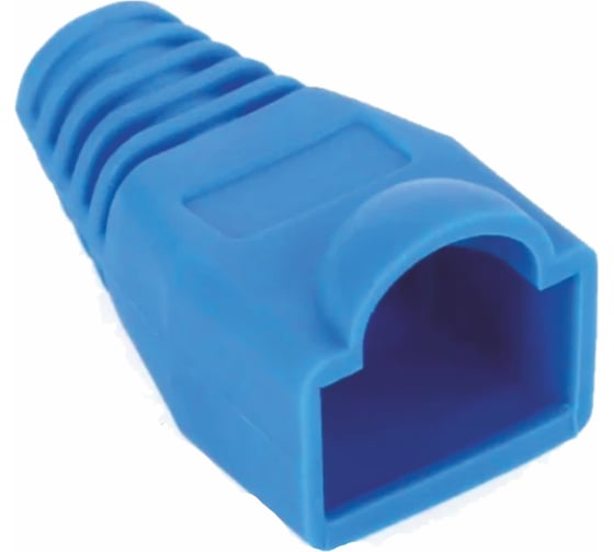 Колпачок для разъема RJ45 Advant диаметр кабеля: до 8 мм, цвет синий, упаковка 100 шт. ADV6a-BOOT-B