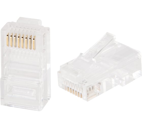 Разъем RJ45 Advant без экрана, с толщиной изоляции до 1.05 мм, упаковка 100 шт. ADV5e-RJ45