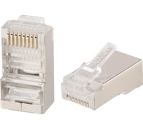 Разъем RJ45 Advant экранированный, с толщиной изоляции до 1.05 мм, упаковка 100 шт. ADV5e-FRJ45