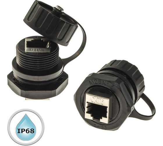 Разъем герметичный RUICHI RJ45M25Z0-6BG 107886