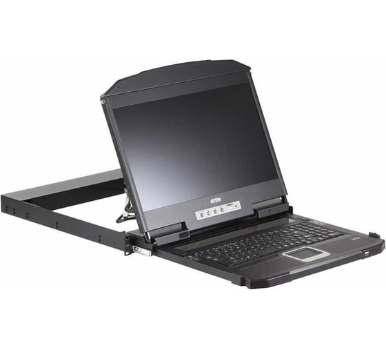 Консоль KVM ATEN электрон., 19, VGA/DVI/HDMI+KBD+MOUSE+SPEAKER USB, с KVM-шнуром USB 1.8м, LCD экран 18.5, лат/рус клав., (выход на CL3800NW-ATA-RG