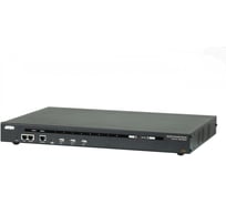 Консольный сервер ATEN удаленного управления, RS232, 8 портов RJ45, TCP/IP, без шнуров, (двойное питание;автоопределение типа подкл. ус SN0108CO-AXA-G