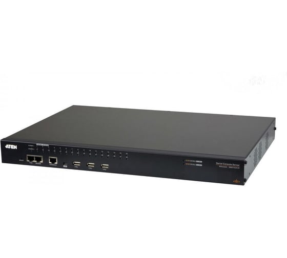 Консольный сервер ATEN RS232, 32 порта/port RJ45, TCP/IP, без шнуров и адаптеров, (2xБ.П. AC;автоопределение типа подкл. устройств DCE/ SN0132CO-AXA-G