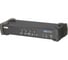 Переключатель ATEN KVM switch, DVI+KBD+MOUSE, 1 4 cpu/блока/порта/port USB, c KVM-шнурами USB 4х1.8 м CS1764A-AT-G 1