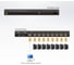 Переключатель ATEN KVM Switch 19, VGA/SVGA+KBD+MOUSE, 1 8 блоков/портов/port PS2/USB, с KVM-шнурами USB 1.8м.+PS/2 1.8м., (DDC2B;каскад CS1708A-AT-G 2