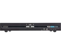 Переключатель ATEN KVM+Audio+USB 2.0, 1 user USB+DP = 2 cpu USB+DP, без шнуров, 3840x2160 30Hz, настол., исп.стандарт.шнуры, без OSD, CS1182DP4C-AT-G
