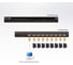 Переключатель ATEN KVM, 1 user PS2/USB+VGA = 8 cpu PS2/USB+VGA, со шнуром для подключ. консоли PS2/USB 0.27м., 2048x1536, 1U 19, исп.спе CS1308-AT-G 2