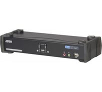 Переключатель ATEN KVM KVM+Audio+USB 2.0, 1 user USB+DVI = 2 cpu USB+DVI, со шнурами USB 2х1.8м., 2560x1600 60Hz DVI-D Dual Link/2048x15 CS1782A-AT-G