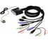 Переключатель CS692-AT switch, электрон, HDMI+KBD+MOUSE+AUDIO, 1> 2 компьютера/блока/порта/port USB, со встр. KVM-шнурами USB+Audio 2x1.2м ATEN 00-00282606 1