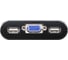 Переключатель KVM ATEN 2-портовый USB, VGA кабельный KVM коммутатор с пультом удаленного переключения порта (2048x1536) CS22U-AT 2