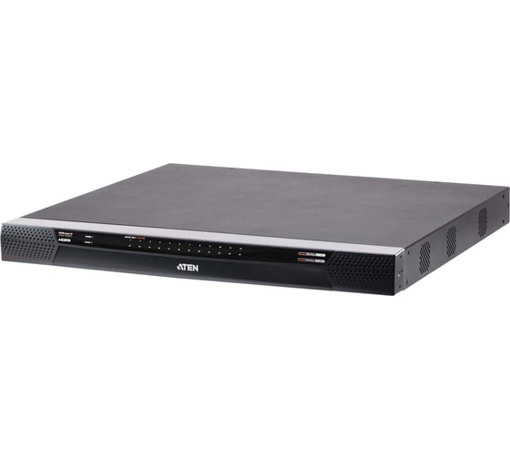 Переключатель KVM ATEN 24-портовый многоинтерфейсный с доступом по IP и поддержкой 1-локального/4-удаленных сеансов совместного доступа KN4024VB-AX-G