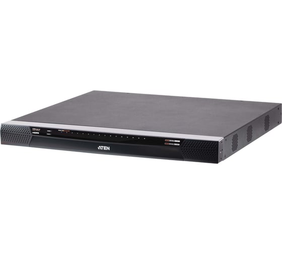 Переключатель KVM ATEN 16-портовый многоинтерфейсный с доступом по IP и поддержкой 1-локального/4-удаленных сеансов совместного доступа KN4016VB-AX-G