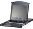 Переключатель KVM KL1508AM-AXA-RG switch, 1 user PS2/USB/VGA консоль LCD 17" => 8 cpu/портов/port (PS2/USB/Sun+VGA)/RS232, без модулей, 1600x1200 ATEN 00-00526391 1