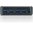 Переключатель KVM US434-AT switch, USB, 4> 4 устройства/порта/port+клавитаура+мышь, 4 USB A Female/4 B Female, со шнурами A-B 2х1.2м.+2х1.8м. для ATEN 00-00526418 2