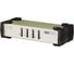 Переключатель KVM CS84U-AT VGA/SVGA+Kbd+Mouse, 1> 4 компьютера/блока/порта/port PS2/USB, c KVM-шнурами PS2/USB 2х1.2+2х1.8 м ATEN 00-00232015 1