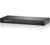 Переключатель KVM ATEN switch, VGA/SVGA+AUDIO, 8 1 монитор/port, с VGA-Audio-шнуром 1x1.8м., (;пульт ДУ) VS0801A-AT-G