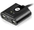 Переключатель KVM US224-AT switch, USB, 2> 2 устройства/порта/port+клавитаура+мышь, 4 USB A Female/2 встроен. шнура A Male, USB 2.0 ATEN 00-00526415 1