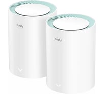 Гигабитная Mesh-система Cudy M1500(2-Pack) 1.0 Wi-Fi 6 AX1500, 2,4/5 ГГц, до 1501 Мбит/с, 3x1 Гбит/с, Mesh, MU-MIMO, белый (модулей - 2 шт) 10000151904