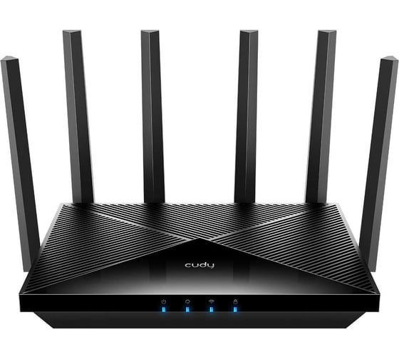 2,5-гигабитный роутер Cudy WR6500H Wi-Fi 7 BE6500, 2,4/5 ГГц, до 6,5 Гбит/с, 1х2,5 Гбит/с, 4x1 Гбит/с, 6 антенн, черный 10000151897