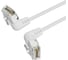 Патч-корд прямой VENTION UTP cat.6a, RJ45 угол 90 - 0,5м. Белый IBOWD 1