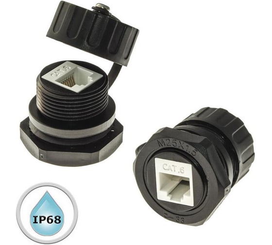 Разъем RUICHI RJ45M25Z0-6AG 107884