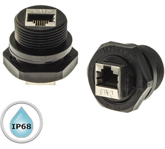Разъем RUICHI RJ45M25Z0-6B 107885