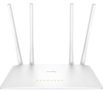 Wi-Fi роутер Cudy WR1200 АС1200, 2,4/5 ГГц, до 1167 Мбит/с, 5x100 Мбит/с, IPv6, 4 антенны, белый 10000145951