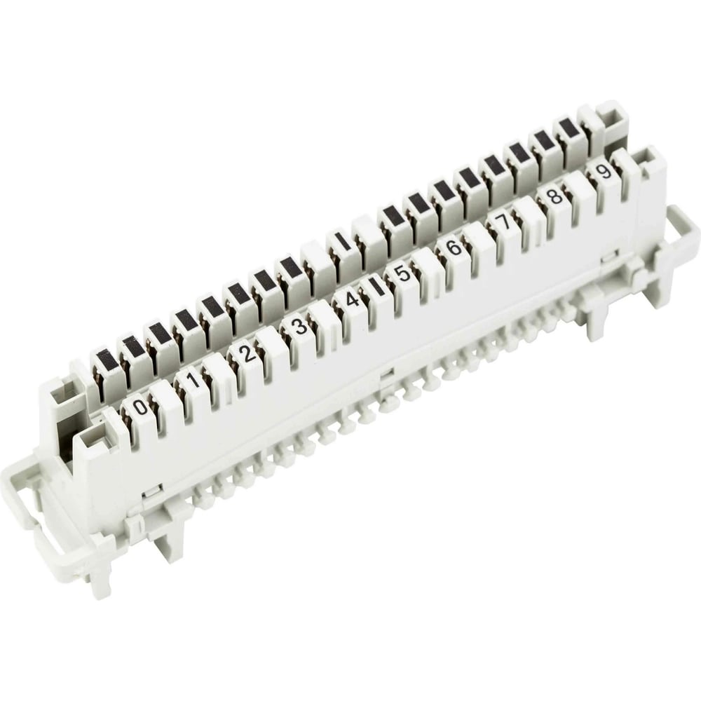 Неразмыкаемый плинт TWIST LSA Profil ABS, 10 пар, медные контакты LSA-D ...
