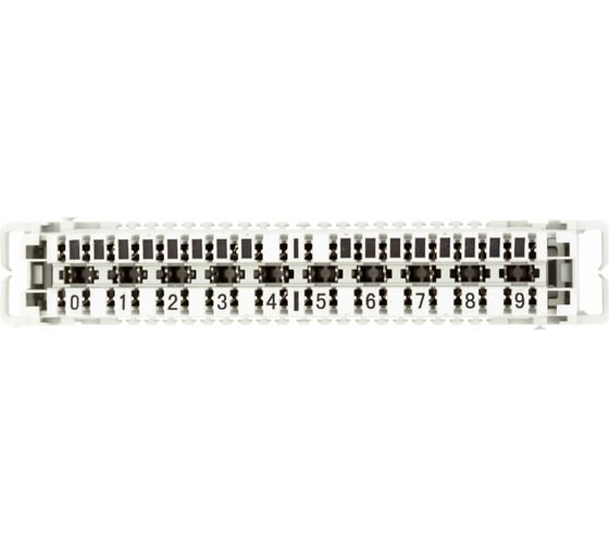 Неразмыкаемый плинт TWIST LSA Profil ABS, 10 пар, медные контакты LSA-D-C-09-TWCS