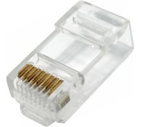 Коннектор ЭРА Джек RJ-1 RJ-45 8P8C CAT 5e 100 шт Б0048299