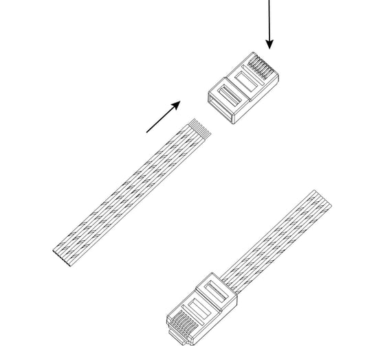 Коннектор ЭРА Джек RJ-1 RJ-45 8P8C CAT 5e 100 шт Б0048299