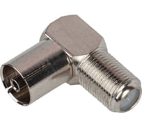 Угловой переходник ЭРА Simple RSA03 гнездо F - гнездо TV Б0048294