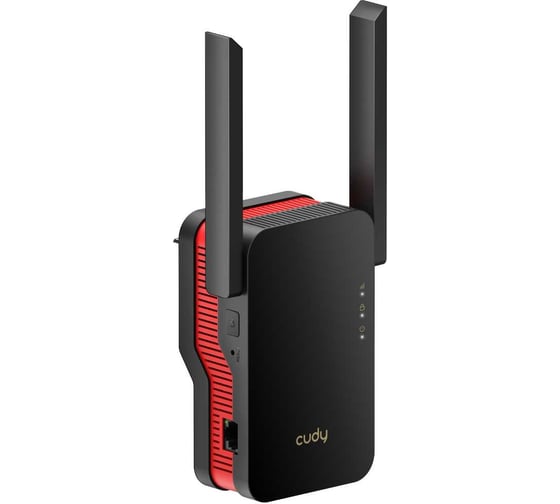 Усилитель сигнала Wi-Fi Cudy RE3000 1.0 6 AX3000 с поддержкой Mesh, 2,4/5 ГГц, до 2976 Мбит/с, 1x1 Гбит/с, 2 антенны, черный 10000149024