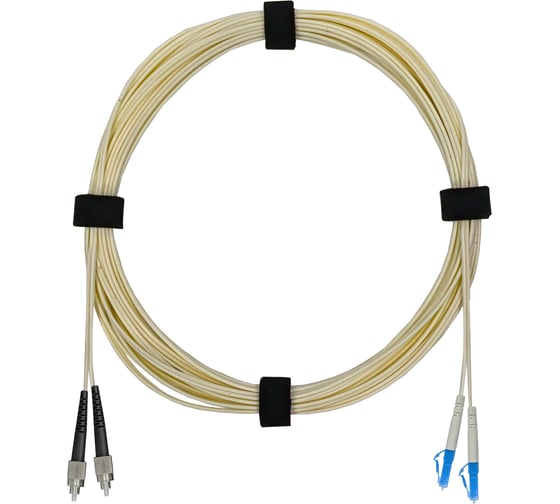 Патч-корд оптический Enginova LC/UPC-FC/UPC SM (G657.A1) 2mm DX LSZH 3 м ENG-PC2.0-DX-LCU-FCU-657A1-3M