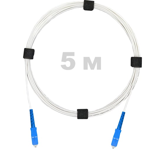 Патч-корд оптический Enginova SC/UPC-SC/UPC SM (G657.A1) 3mm SX LSZH 5 м ENG-PC-SX-2SCU-657A1-5M